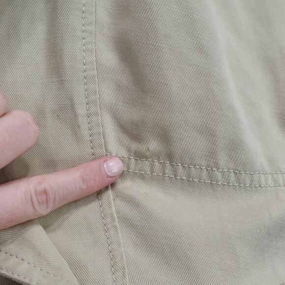 NWT Madewell Tie-Waist Linen Blend Romper In Summer Dune Tan Size 6 - Picture 10 of 12